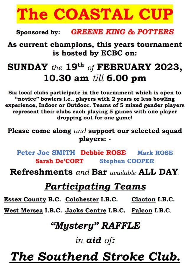 Coastal Cup 2023 Essex County Bowling Club